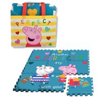 Detské penové puzzle + taška Peppa Pig