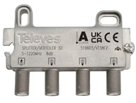 Splitter 1/3 výstupov TV Splitter DVB-T2 DVB-C Splitter Televes 519603 Splitter 1/3 výstupov TV Splitter DVB-T2 DVB-C Splitter Televes 519603