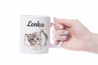 Hrnček s Mačka - mačka v diere + MENO - ako darček Hrnček s Mačka - mačka v diere + MENO - ako darček