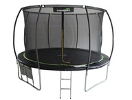 LEAN Sport Max 12ft trampolína čierna a zelená LEAN Sport Max 12ft trampolína čierna a zelená