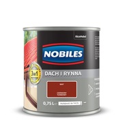 Nobiles farba na strechy a odkvapy červený oxid 0,75 l Nobiles farba na strechy a odkvapy červený oxid 0,75 l