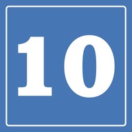 č.33 Číslica 10 - VÝSTRAŽNÁ TABUĽKA č.33 Číslica 10 - VÝSTRAŽNÁ TABUĽKA