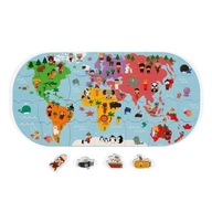 Bath puzzle Mapa sveta 3+