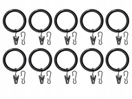 IKEA SYRLIG Spony na záclony, 38 mm, ČIERNA IKEA SYRLIG Spony na záclony, 38 mm, ČIERNA