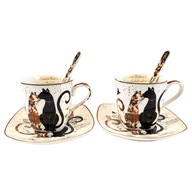 SADA 2 ŠÁLIKOV NA ESPRESSO 80 ML MAČKY SADA 2 ŠÁLIKOV NA ESPRESSO 80 ML MAČKY