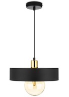 Stropné závesné svietidlo Čierne dekoratívne stropné svietidlo 30 cm