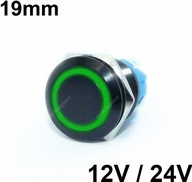 Antivandalové bistabilné tlačidlo ČIERNA 12V 19mm Antivandalové bistabilné tlačidlo ČIERNA 12V 19mm