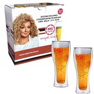 2 termálne poháre na pivo 350 ml dvojité poháre 2 termálne poháre na pivo 350 ml dvojité poháre