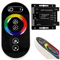 RGB LED pásik diaľkový ovládač 12A oválny čierny 61023 RGB LED pásik diaľkový ovládač 12A oválny čierny 61023