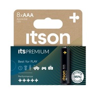 ITSON PREMIUM AAA ALKALICKÉ BATÉRIE 8x NAJVYŠŠÍ VÝKON BATERKA/HRAČKA ITSON PREMIUM AAA ALKALICKÉ BATÉRIE 8x NAJVYŠŠÍ VÝKON BATERKA/HRAČKA