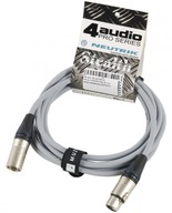 4Audio MIC PRO 3m sivý kábel mikrofónu