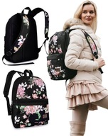 Dámsky mestský školský batoh, priestranný, ľahký, kvetinový, športový batoh ZAGATTO