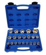 DVANÁSŤBOČNÉ ZÁSUVKY 8-36mm 1/2 CR-V 21KS SPLINE