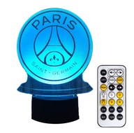 3D LED nočná lampa PSG Paris Saint-Germain