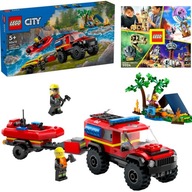 LEGO CITY 60412 TERÉNNE HASIČSKÉ VOZIDLO S PRÍVESOM A ČLNOU + KATALÓG LEGO CITY 60412 TERÉNNE HASIČSKÉ VOZIDLO S PRÍVESOM A ČLNOU + KATALÓG