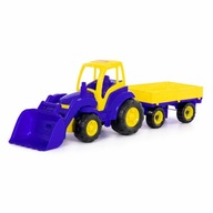 Traktor Polesie s prívesným buldozérom rôznych farieb Traktor Polesie s prívesným buldozérom rôznych farieb