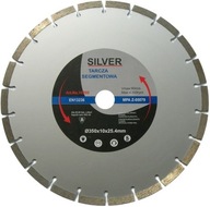 DIAMANTOVÝ DISK 350 x 25,4 STRIEBORNÝ SEGMENT BETÓN