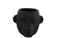 Kryt na kvetináč Monkey Keramika výška 9 cm Čierna Kryt na kvetináč Monkey Keramika výška 9 cm Čierna