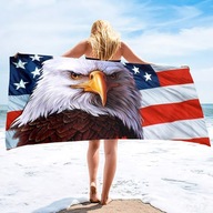 Plážová osuška American flag USA ľahká