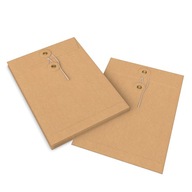Ozdobné hnedé obálky so zámkom 20 ks C5 162x229