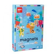 Magnetické puzzle Apli Kids - mapa sveta Magnetické puzzle Apli Kids - mapa sveta