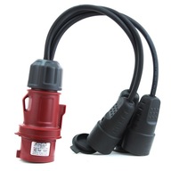 GGREGAT splitter 16A 400V 3x230V napájací adaptér GGREGAT splitter 16A 400V 3x230V napájací adaptér