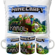 SÚPRAVA HRNKA + VANKÚŠKA MINECRAFT DARČEK HIT NÁZOV SÚPRAVA HRNKA + VANKÚŠKA MINECRAFT DARČEK HIT NÁZOV