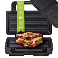 Elektrický gril sendvičovač 2v1 Panini Vymeniteľné NEPRIĽNAVÉ taniere Elektrický gril sendvičovač 2v1 Panini Vymeniteľné NEPRIĽNAVÉ taniere