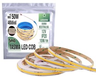 COB LED pás 12V 480 diód na meter Neon Neutral 5m LED linka COB LED pás 12V 480 diód na meter Neon Neutral 5m LED linka