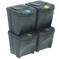 Sada odpadkových košov IKWB 4X25L Grey Segregácia
