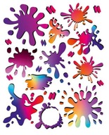 Nažehľovacie obtlačky Spots Spots veľký plech Nažehľovacie obtlačky Spots Spots veľký plech