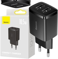 SIEŤOVÁ NABÍJAČKA Kompaktná nabíjačka Baseus CCXJ010201 10,5 W 2x USB-A ČIERNA SIEŤOVÁ NABÍJAČKA Kompaktná nabíjačka Baseus CCXJ010201 10,5 W 2x USB-A ČIERNA