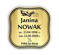 Náhrobná doska 20x20 cm + PÁSKA Náhrobná doska 20x20 cm + PÁSKA