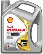 SHELL OIL SHELL 15W-40 RIMULA R4L 5L
