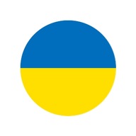Nálepky s vlajkou Ukrajiny, 40 mm, 24 kusov
