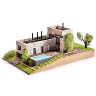 3D model vily z tehlového domu