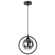 Závesná lampa Luster Stropný RING Sklenená guľa Závesná lampa Luster Stropný RING Sklenená guľa