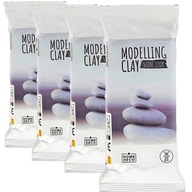 Rozkladanie hlinenej bielej sochárskej hmoty na modelovanie 4x0,5 kg set Rozkladanie hlinenej bielej sochárskej hmoty na modelovanie 4x0,5 kg set
