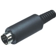 WMDIN-9P DIN-mini 9kolíková zástrčka pre kábel Schurter typu 9 WMDIN-9P DIN-mini 9kolíková zástrčka pre kábel Schurter typu 9