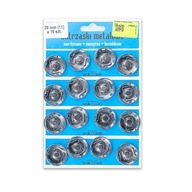 28 mm kovové západky (11) Tmavé nikel 16 súprav 28 mm kovové západky (11) Tmavé nikel 16 súprav