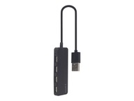 GEMBIRD Hub USB Type C 4 x USB 2.0 čierny