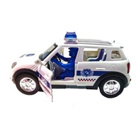 POLICAJNÉ AUTO, otváranie DVERÍ, LED policajný zvuk POLICAJNÉ AUTO, otváranie DVERÍ, LED policajný zvuk