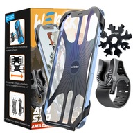 Silikónový gumený držiak na telefón Smartphone Bicykel Skúter Motocykel + kľúč Silikónový gumený držiak na telefón Smartphone Bicykel Skúter Motocykel + kľúč