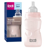 LOVI RUŽOVÁ FĽAŠA LOVI TRENDS 250ml 3M+ BEZPEČNÁ NA DOJČENIE LOVI RUŽOVÁ FĽAŠA LOVI TRENDS 250ml 3M+ BEZPEČNÁ NA DOJČENIE