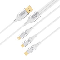 USB kábel X15 3v1 USB-C/Lightning/Micro 66W 1,2m,