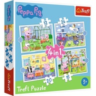 34359 KOCKY PUZZZLE 4V1 PEPPA PIG 34359 KOCKY PUZZZLE 4V1 PEPPA PIG