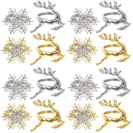 16ks Xmas Buckle Držiak na obrúsky Vianočné krúžky na obrúsky 16ks Xmas Buckle Držiak na obrúsky Vianočné krúžky na obrúsky
