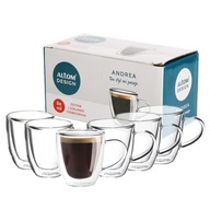 Altom Design Andrea termo šálky na espresso 80 ml Sada 6 ks