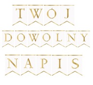 BANNER biela girlanda VÁŠ NÁVOD ľubovoľný text BANNER biela girlanda VÁŠ NÁVOD ľubovoľný text