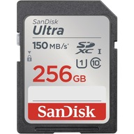 Karta SanDisk 256 GB SDXC Ultra 150 MB/s C10 UHS-I